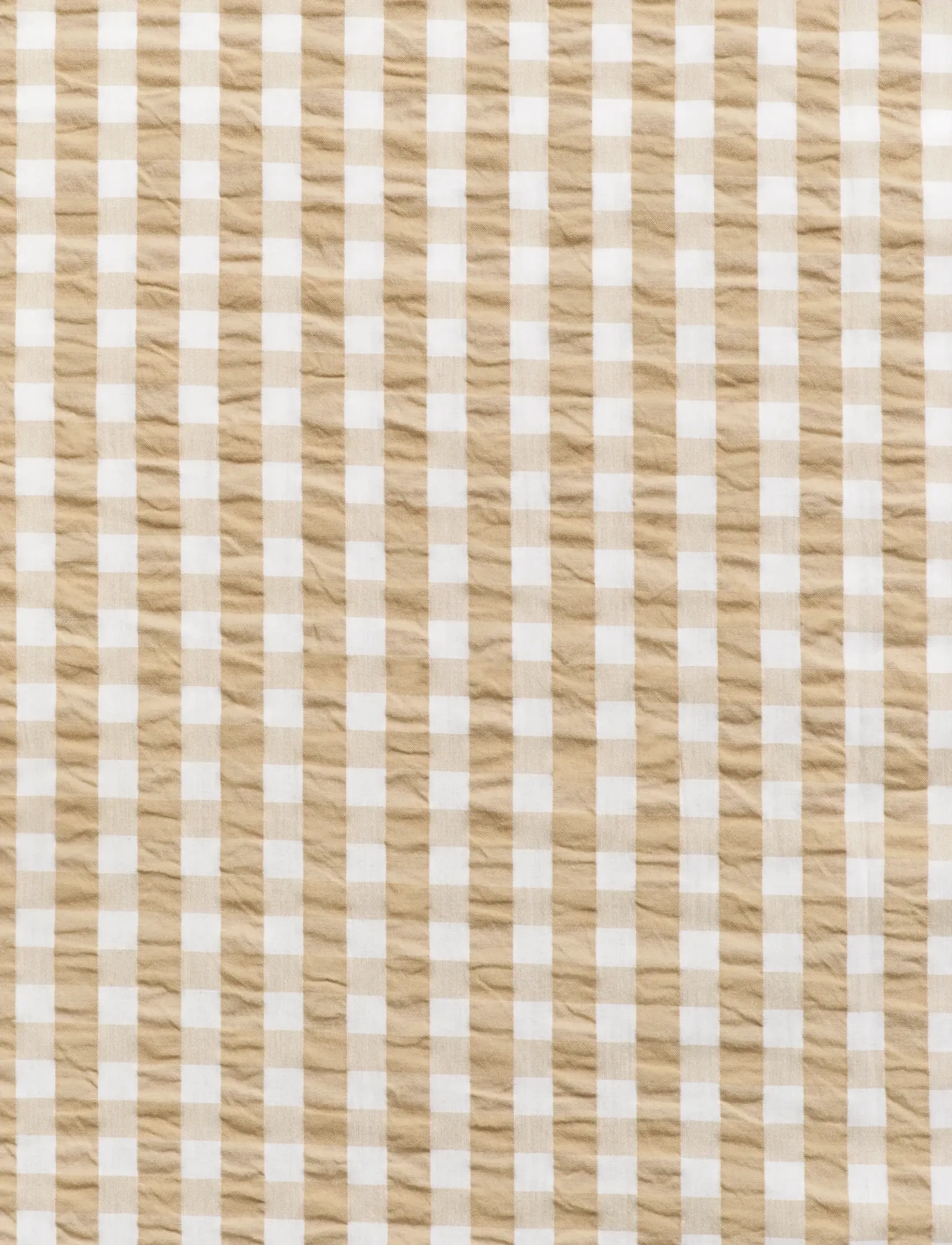 Gant - CHECK SEERSUCKER SINGLE DUVET - duvet covers - oat beige - 1