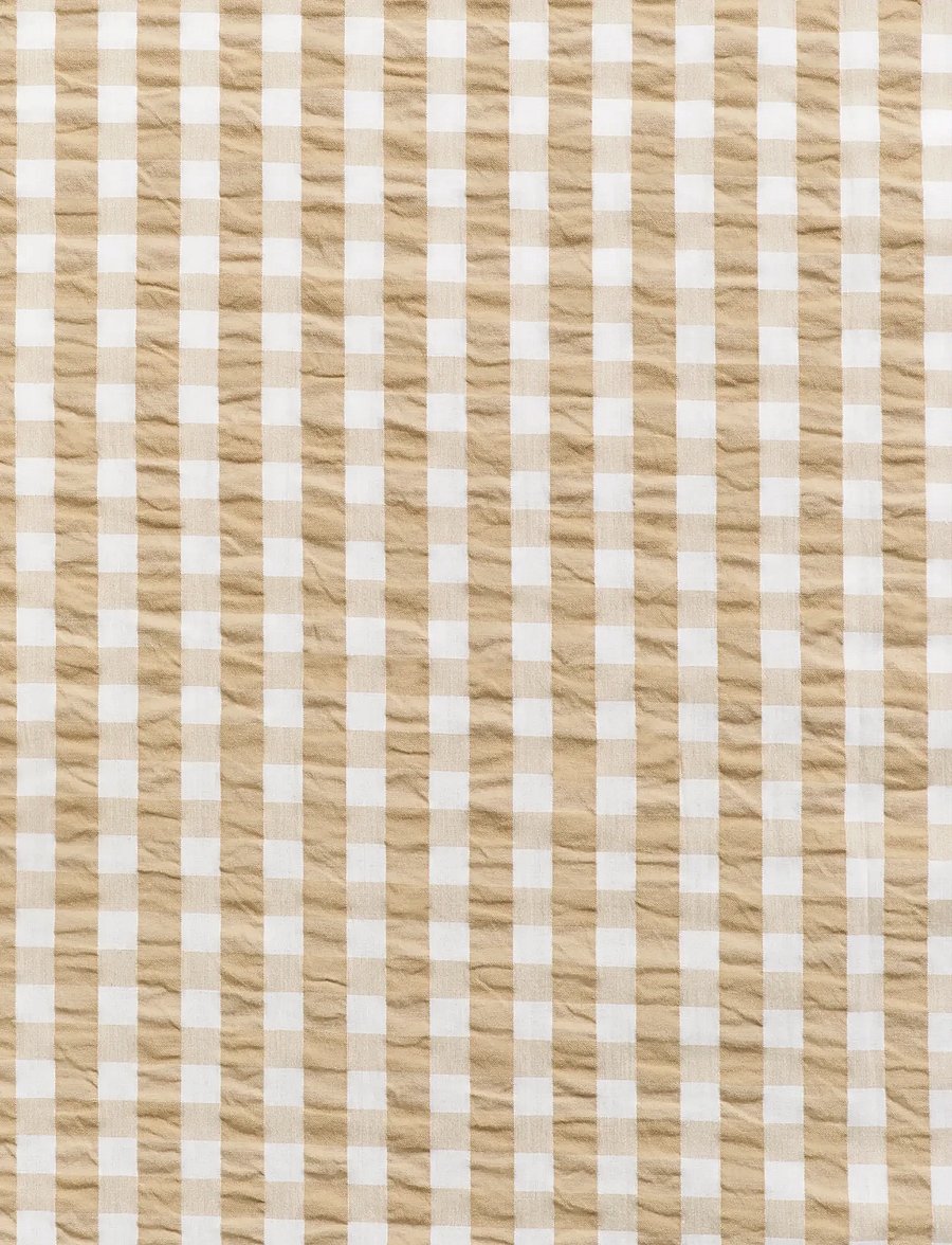 Gant - CHECK SEERSUCKER SINGLE DUVET - pussilakanat - oat beige - 1