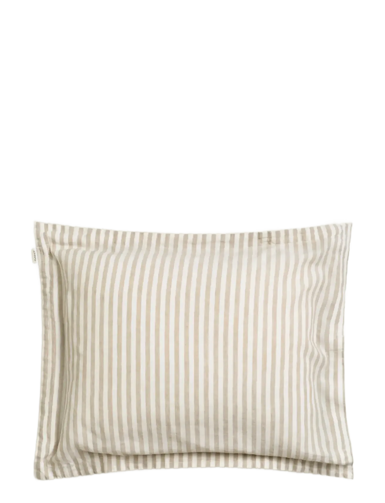 GANT COTTON LINEN STRIPE PILLOWCASE - Textiles - OAT BEIGE / beige