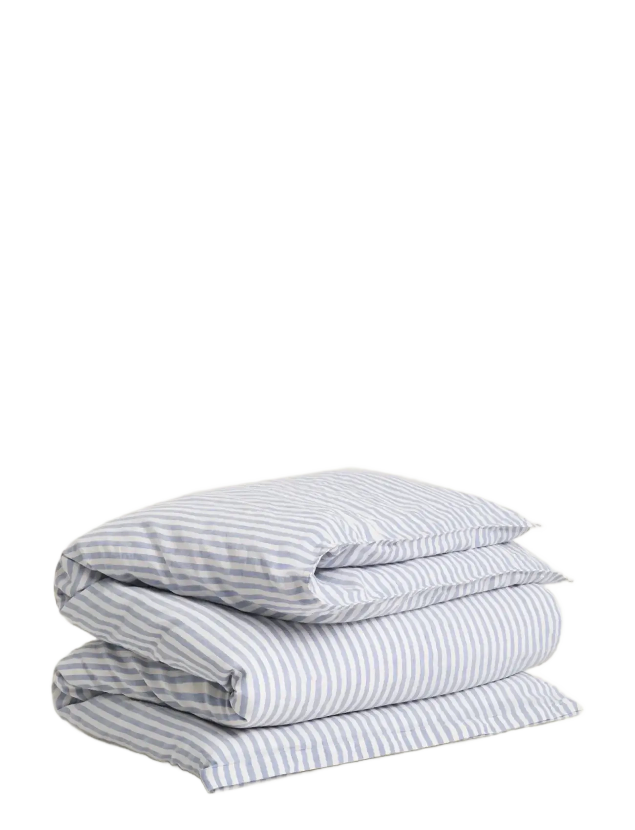 Gant COTTON LINEN STRIPE SINGLE DUVET - Sovrumstextilier - FADED DENIM / blue