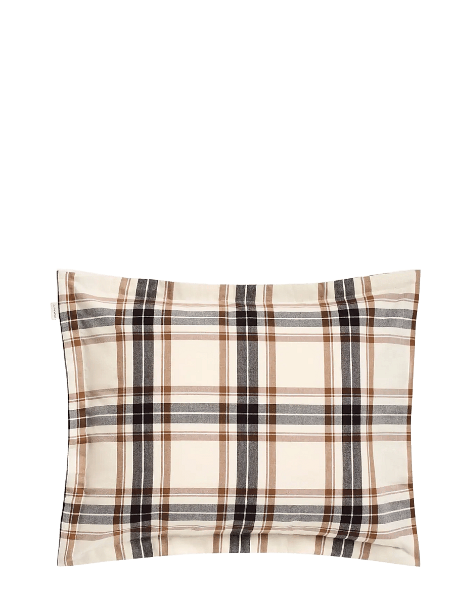 Gant - FLANNEL CHECK PILLOWCASE - padjapüürid - butternut beige - 0