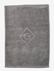 GANT - ICON G TOWEL 50X70 - alhaisimmat hinnat - elephant grey - 0