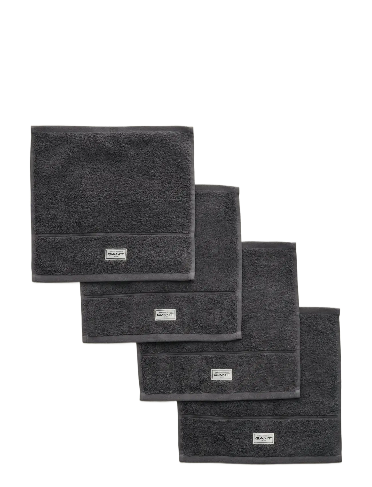 Gant - PREMIUM TOWEL 30X30 4-PACK - gesichtshandtücher - anchor grey - 1