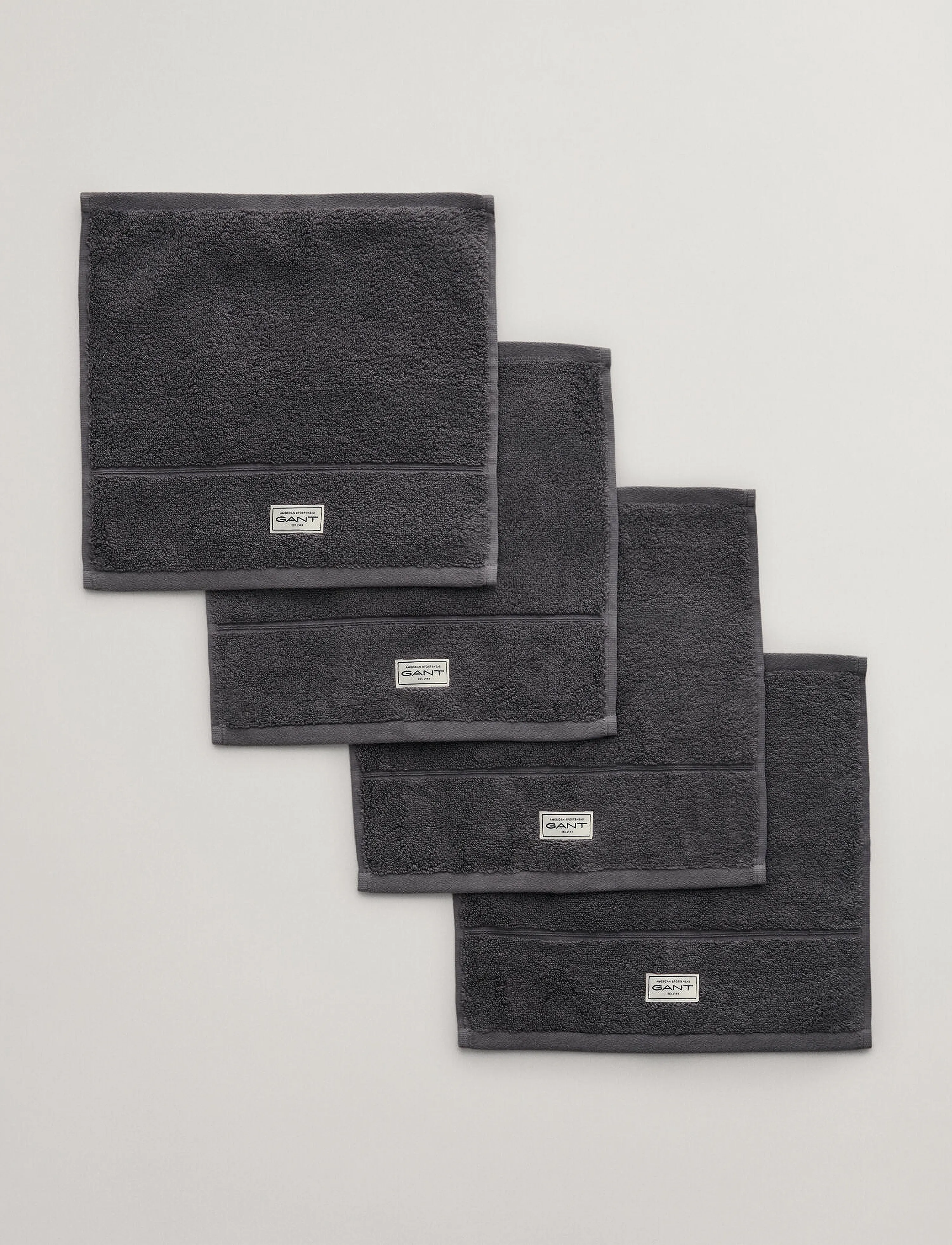 Gant - PREMIUM TOWEL 30X30 4-PACK - gesichtshandtücher - anchor grey - 2