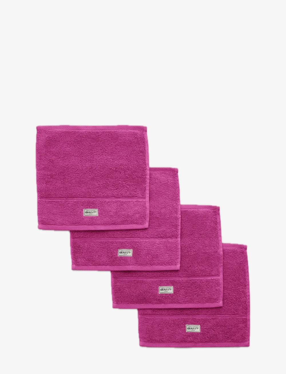 GANT - PREMIUM TOWEL 30X30 4-PACK - veido rankšluosčiai - bold violet - 1