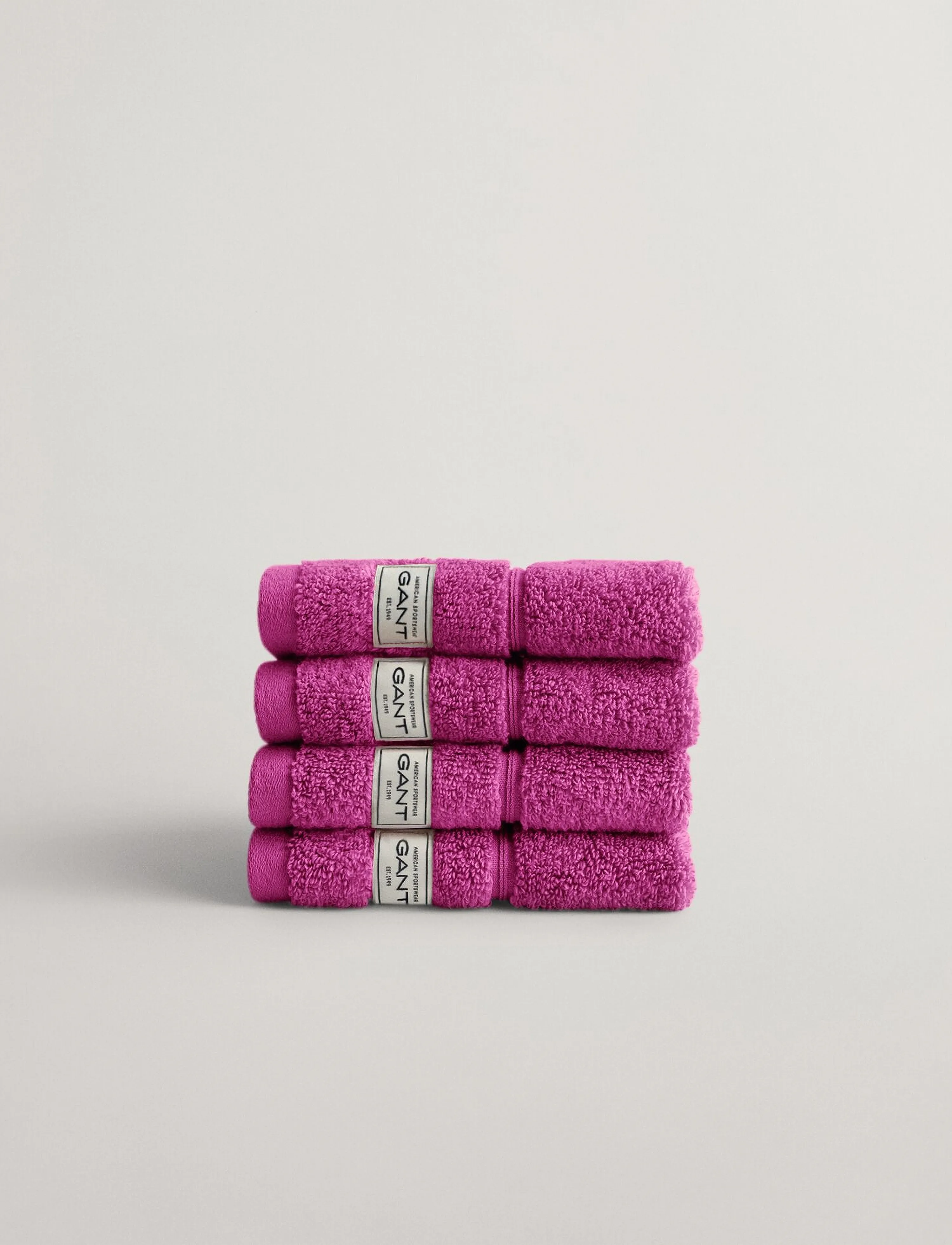 Gant Premium Towel 30X30 4-Pack, 30X30, Purple, Håndklæder Og Badehåndklæder > Ansigtshåndklæder, Unisex