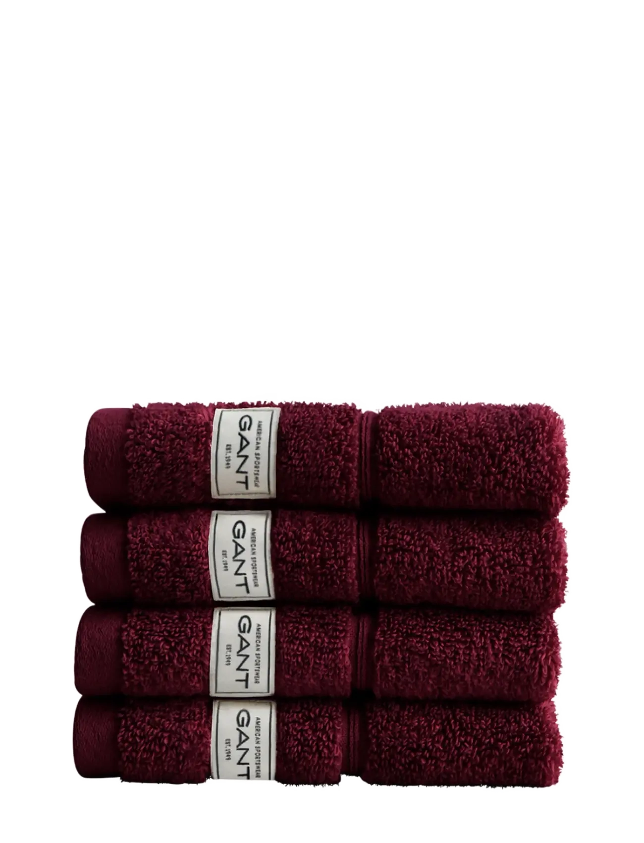 Gant PREMIUM TOWEL 30X30 4-PACK - Bathroom - DARKENED WINE / burgundy