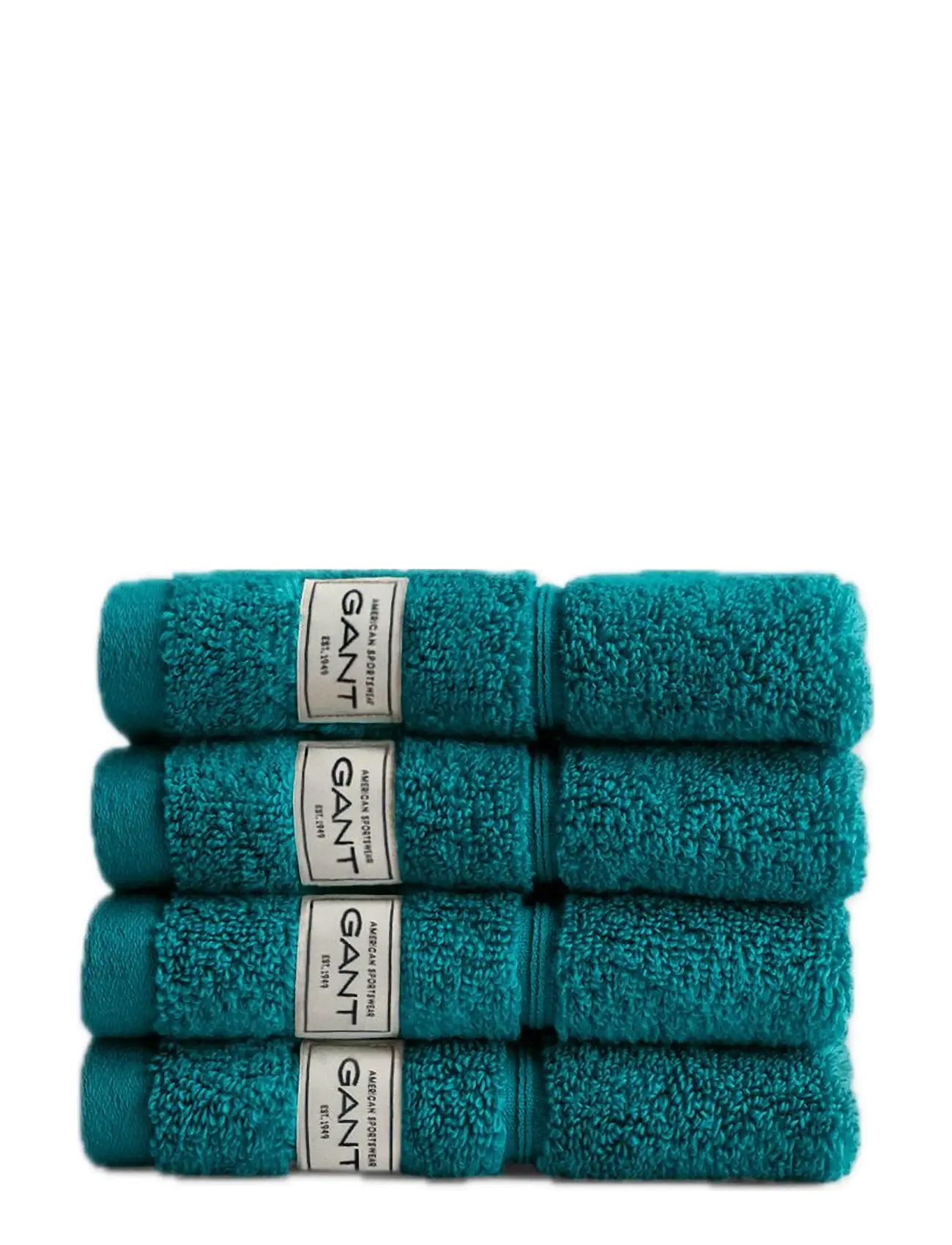 Gant Premium Towel 30X30 4-Pack, Ansigt Håndklæde, Grøn, Str: 30X30