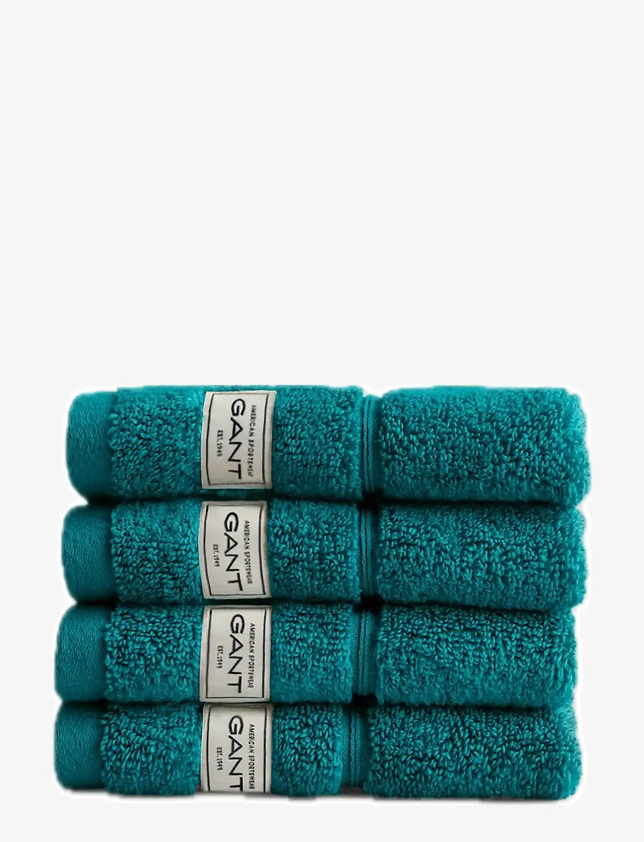 Gant - PREMIUM TOWEL 30X30 4-PACK - vaskeklude - ocean turquosie - 1