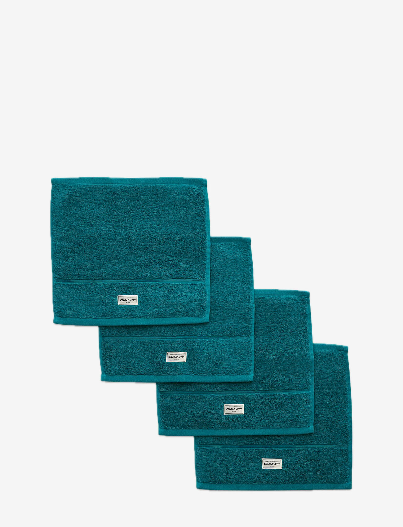 Gant - PREMIUM TOWEL 30X30 4-PACK - vaskeklude - ocean turquosie - 2