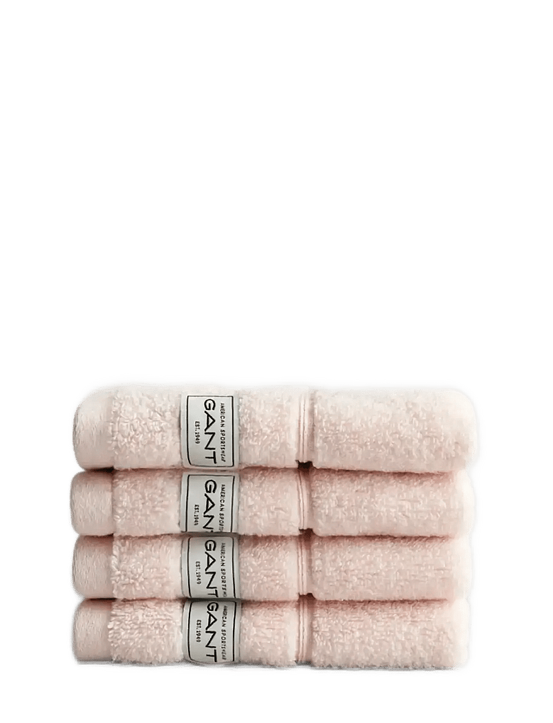 GANT - PREMIUM TOWEL 30X30 4-PACK - ansiktshanddukar - pink embrace - 0