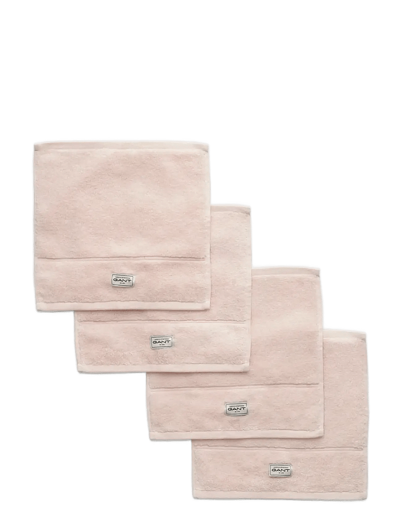GANT - PREMIUM TOWEL 30X30 4-PACK - ansiktshanddukar - pink embrace - 1