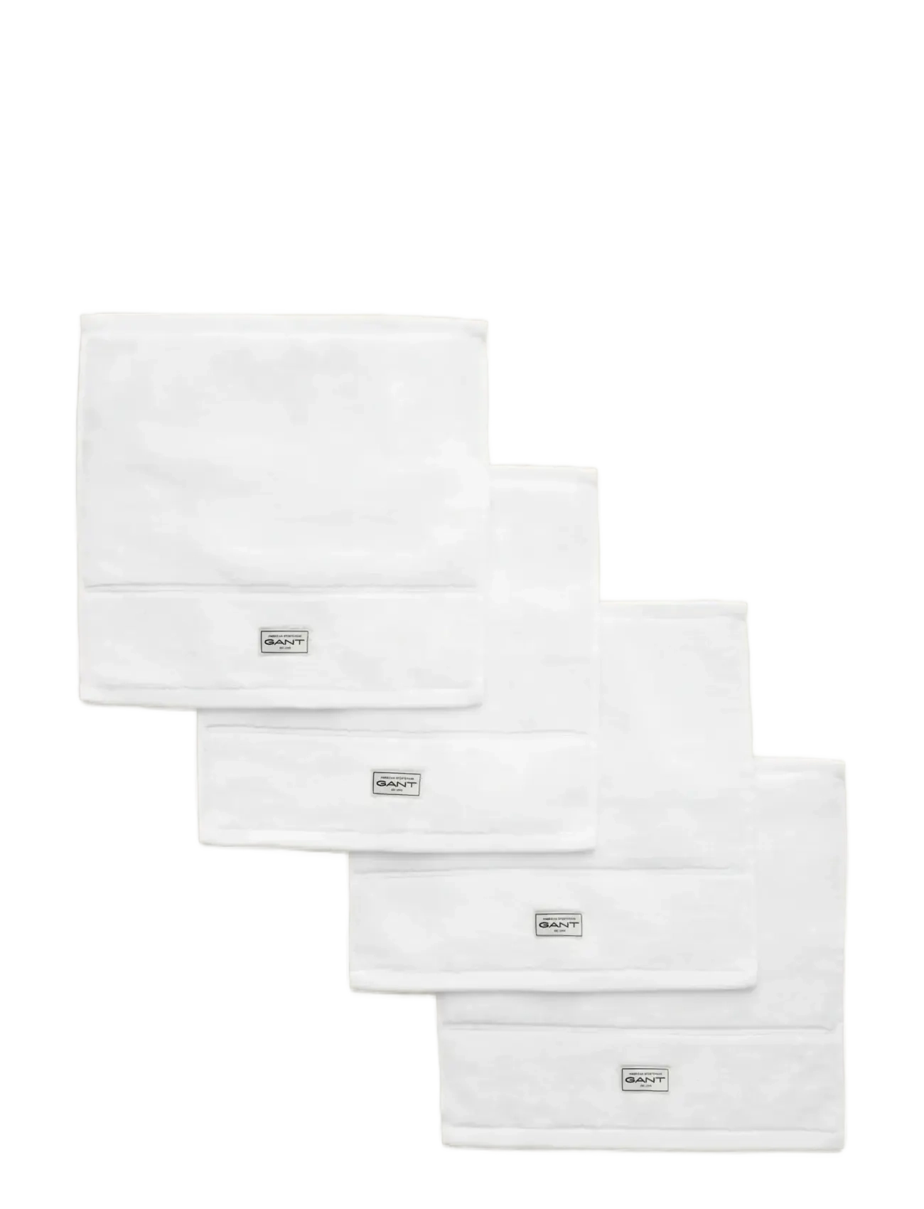 Gant - PREMIUM TOWEL 30X30 4-PACK - gesichtshandtücher - white - 1