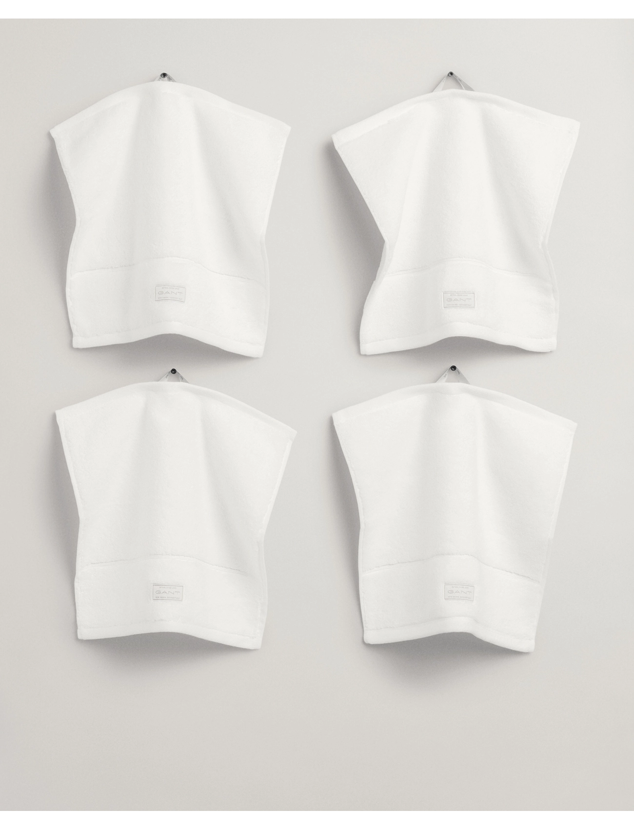 Gant - PREMIUM TOWEL 30X30 4-PACK - gesichtshandtücher - white - 2
