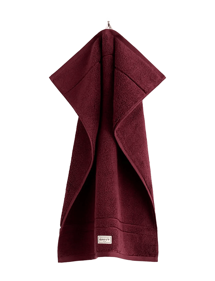 Gant - PREMIUM TOWEL 30X50 - saunalinad - darkened wine - 0