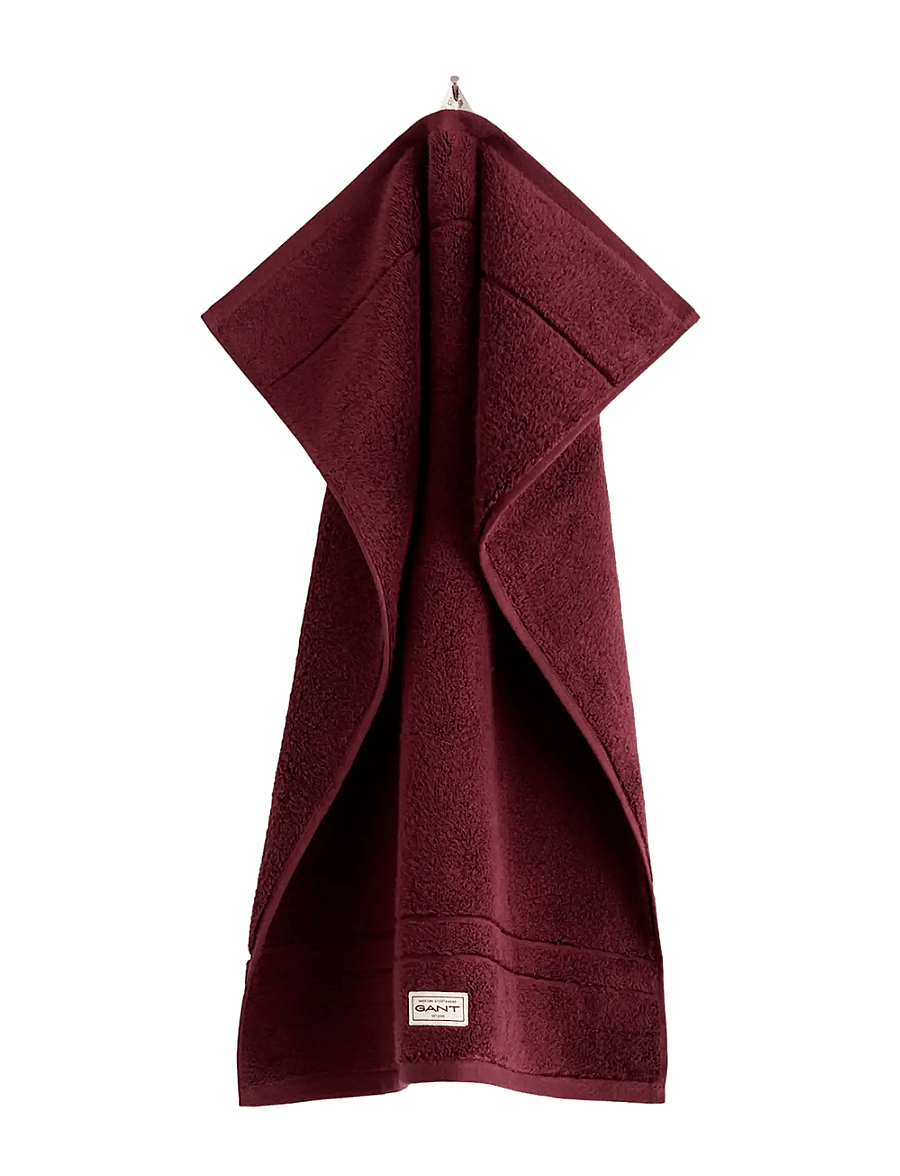 Gant - PREMIUM TOWEL 50X70 - saunalinad - darkened wine - 0