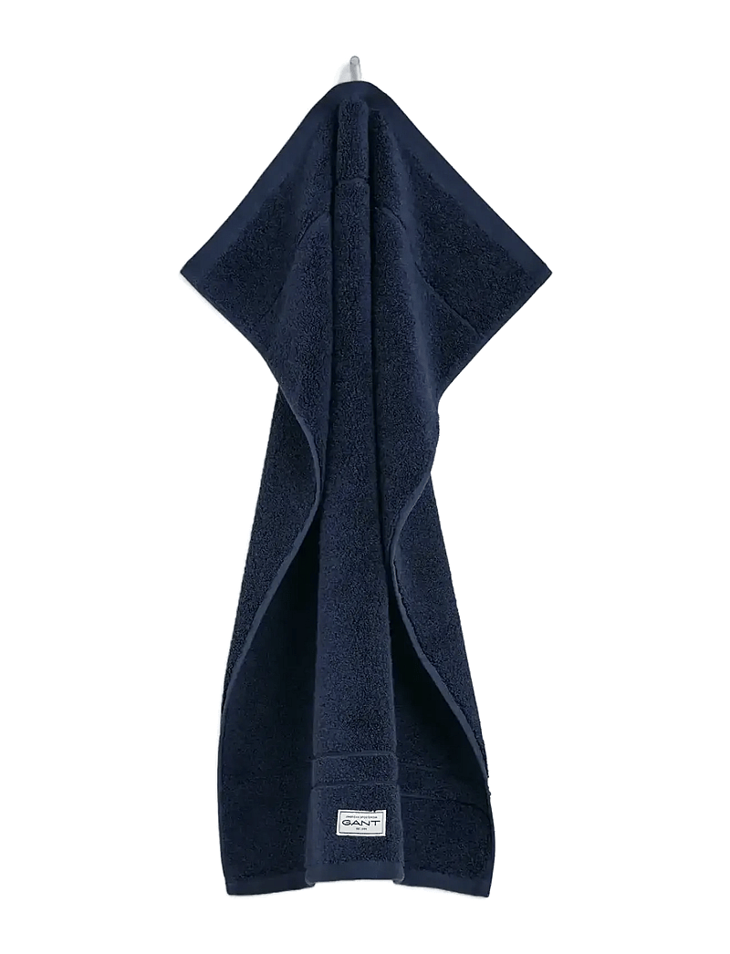 GANT - PREMIUM TOWEL 50X70 - gästhanddukar - marine - 0
