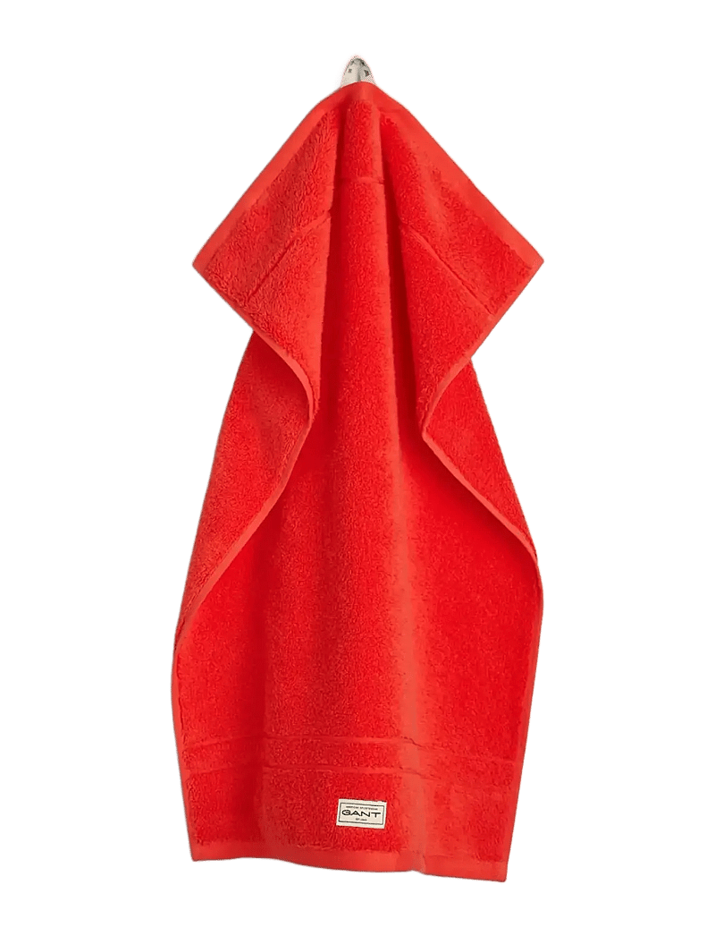 GANT - PREMIUM TOWEL 50X70 - gæstehåndklæder - orange red - 0
