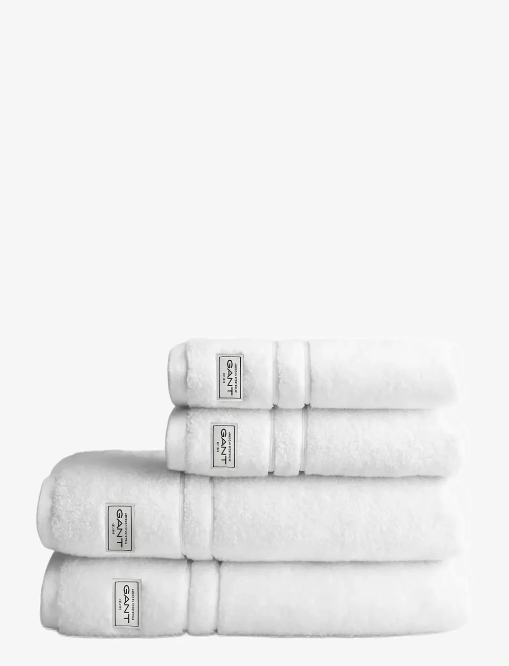 GANT - PREMIUM 4-PACK 50X70 70X140 - badlakan - white - 0