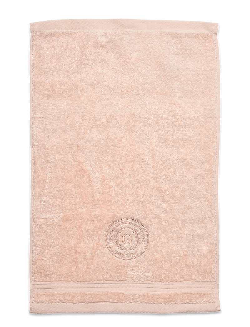 GANT - CREST TOWEL 30X50 - näorätikud - apricot shade - 0