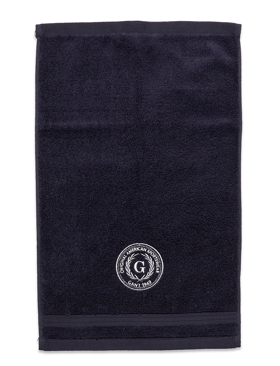 Gant - CREST TOWEL 30X50 - näorätikud - marine - 0