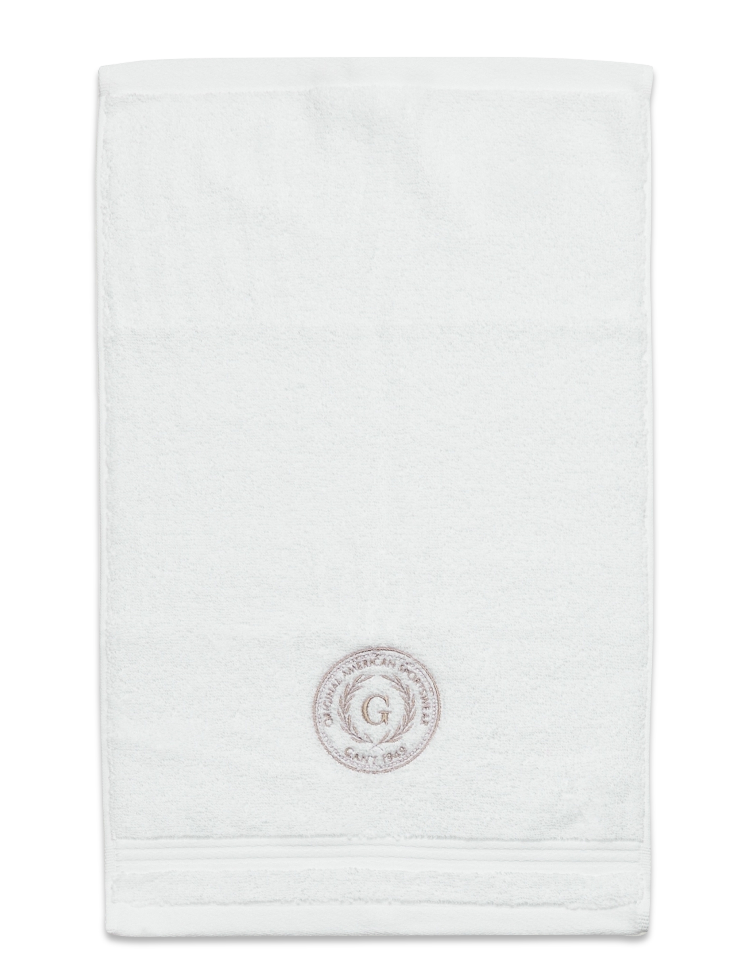 Gant Crest Towel 30X50, Towels & Bath Towels, Weiß - Face Homeware