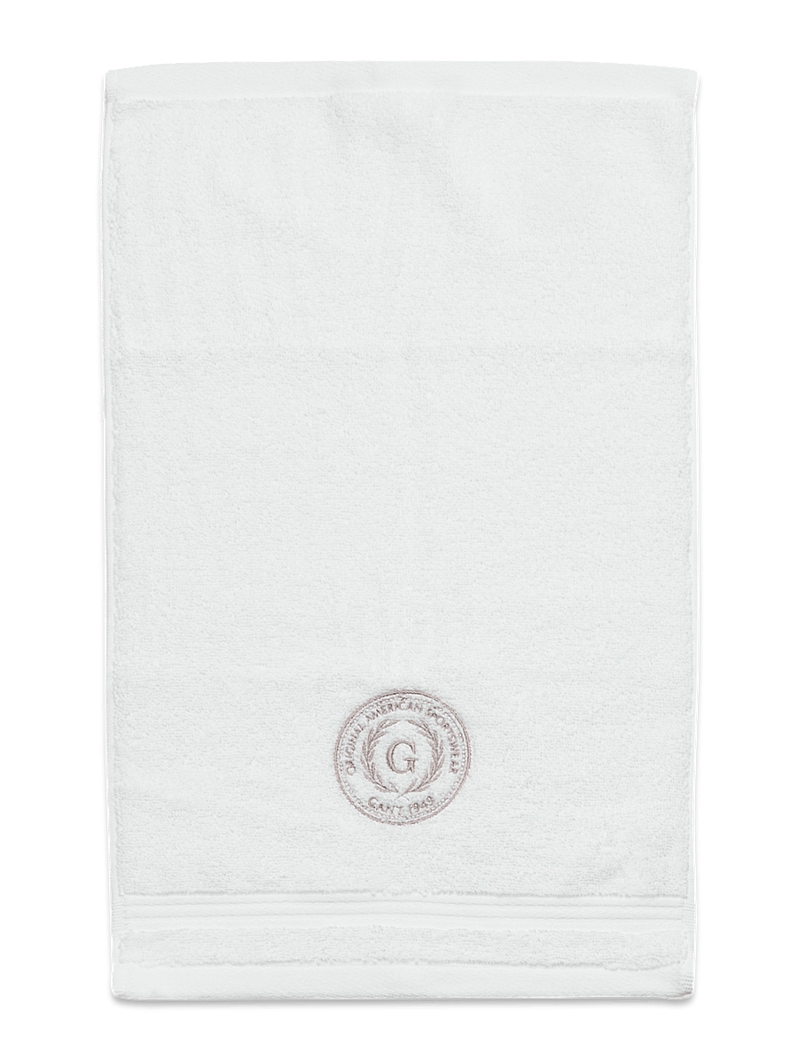 Gant - CREST TOWEL 30X50 - madalaimad hinnad - white - 0