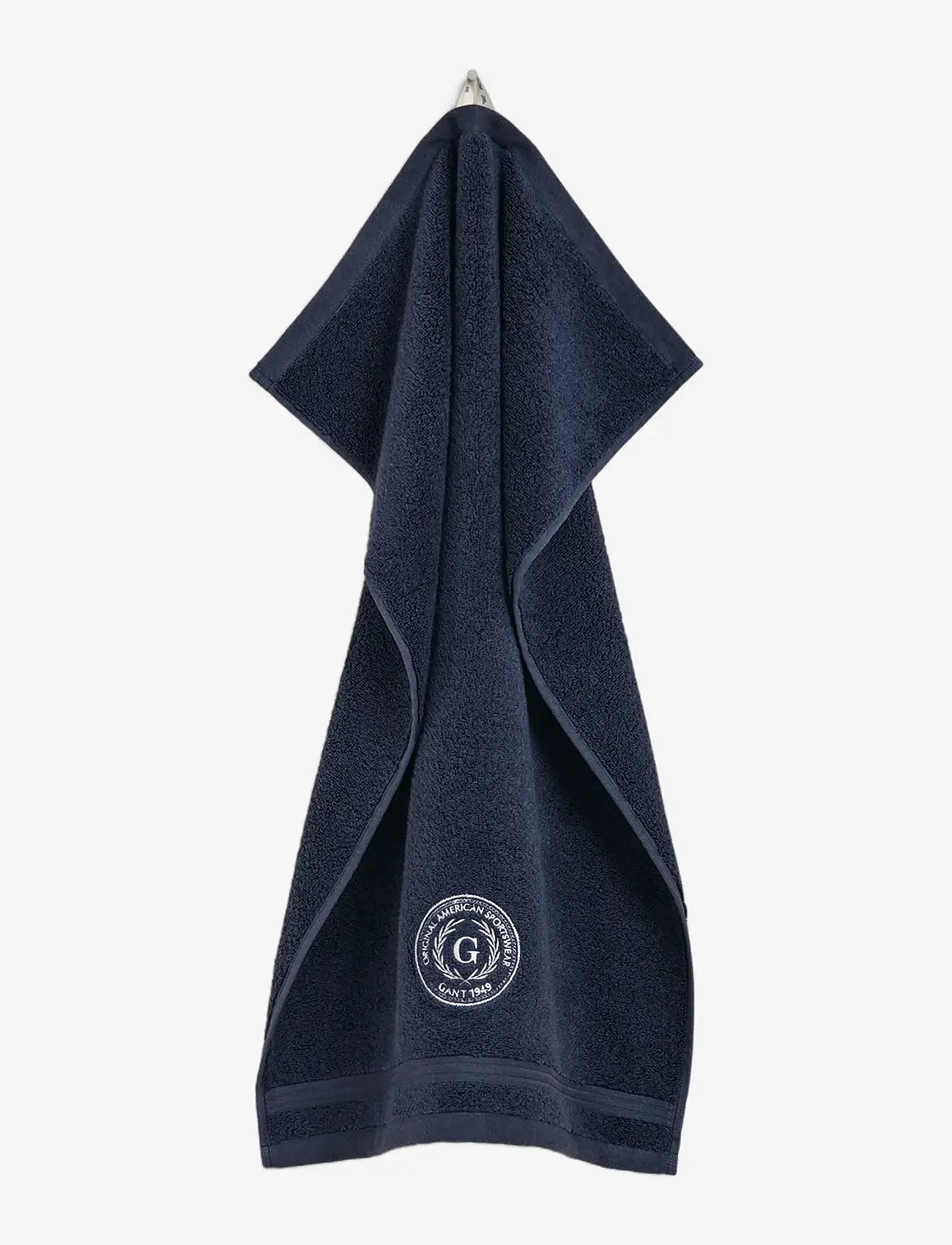GANT - CREST TOWEL - gästehandtücher - marine - 0
