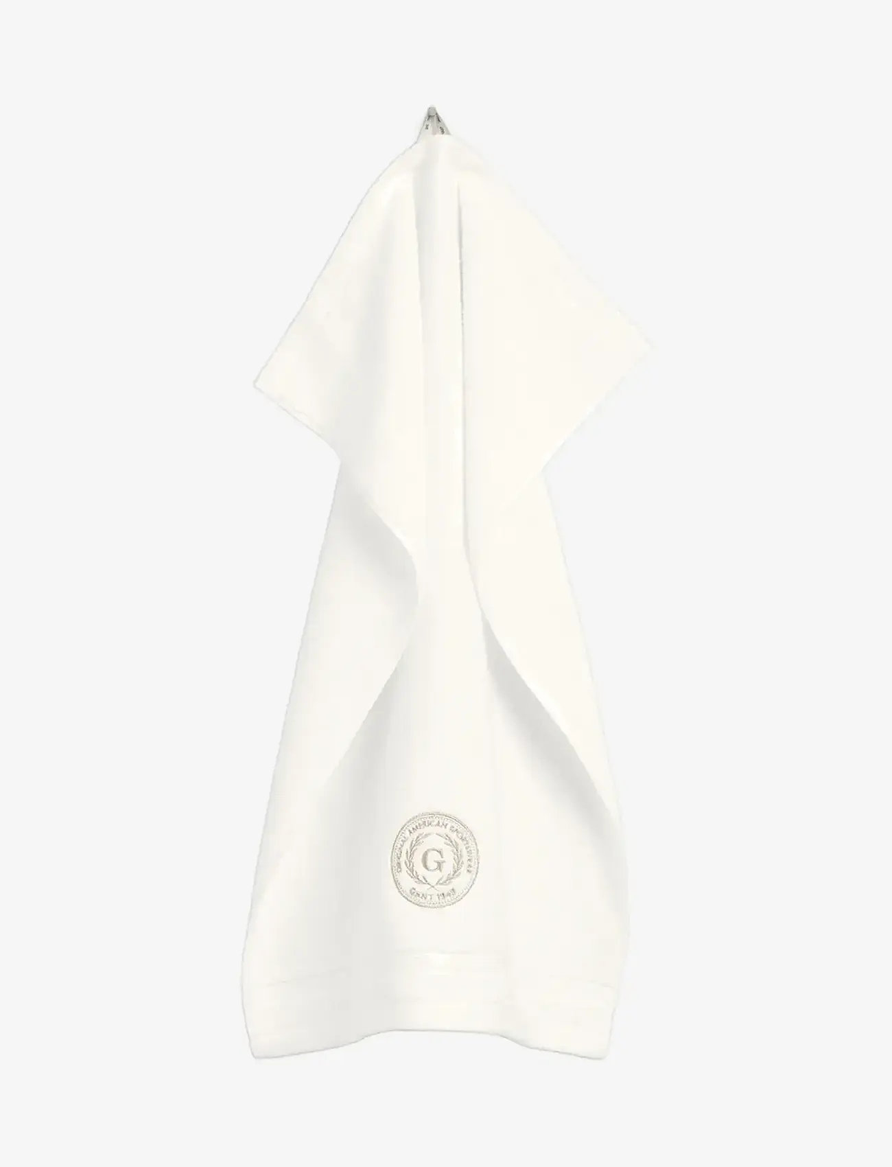 GANT - CREST TOWEL 50X100 - guest towels - white - 0