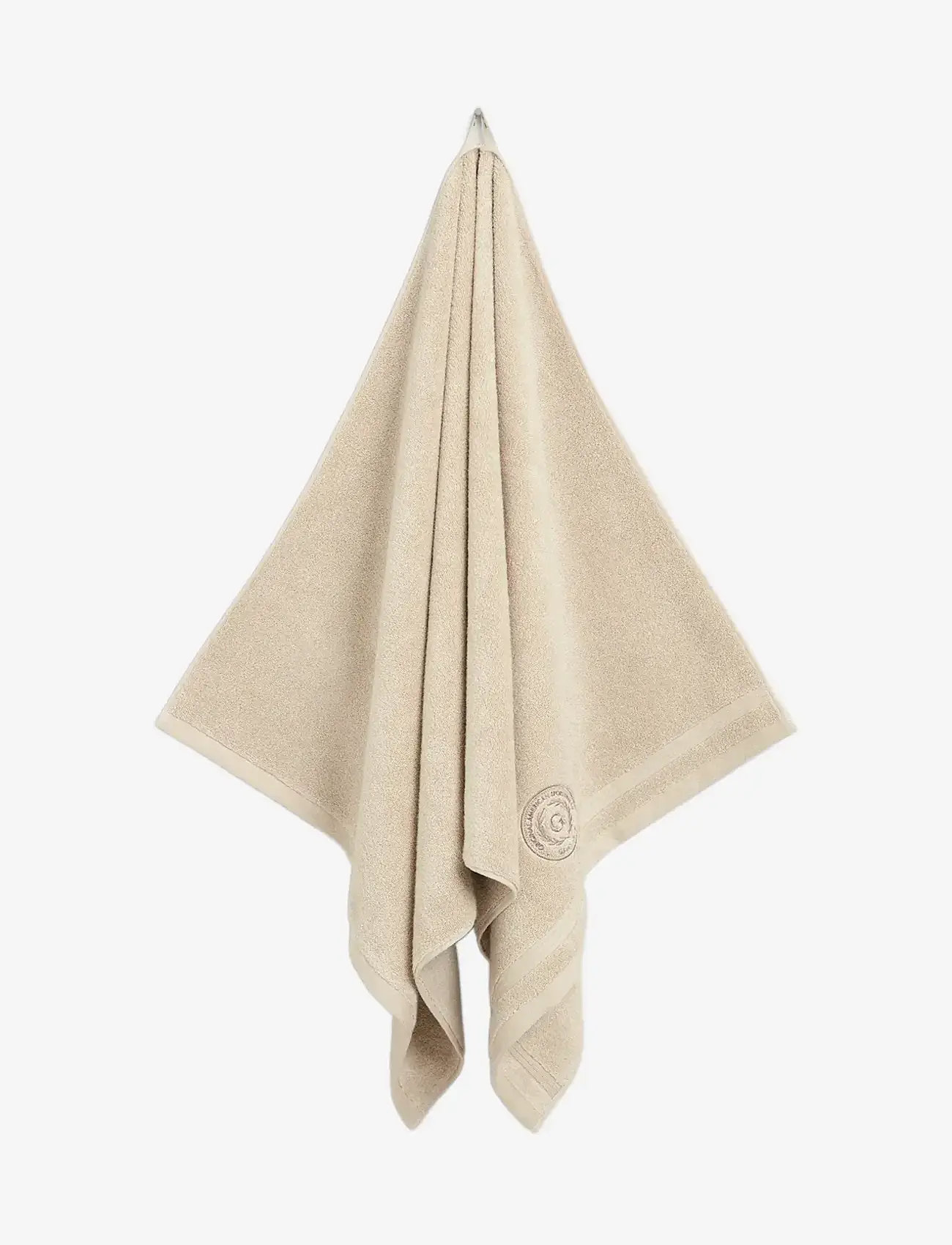 GANT - CREST TOWEL 70X140 - ansiktshanddukar - putty - 0