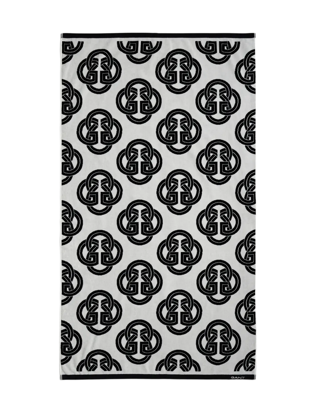 Gant - MONOGRAM PRINT BEACH TOWEL - badetücher - black - 1