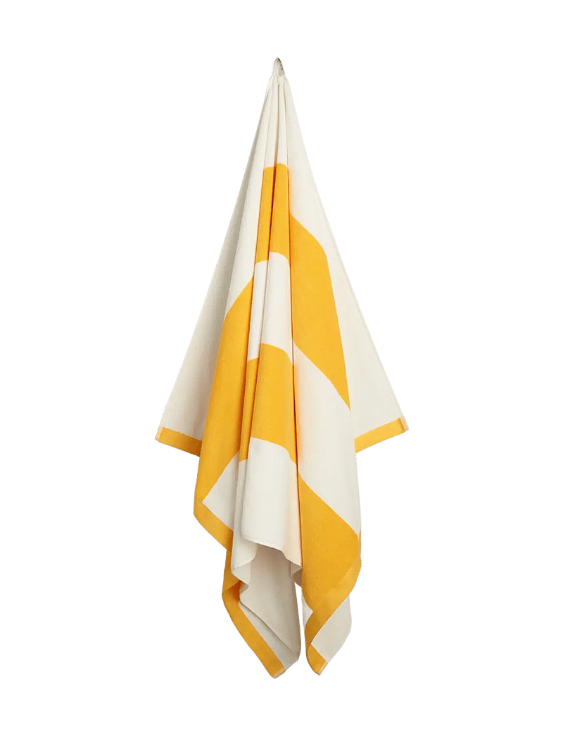 GANT - BOLD STRIPE BEACH TOWEL - badlakan - daffodil yellow - 0