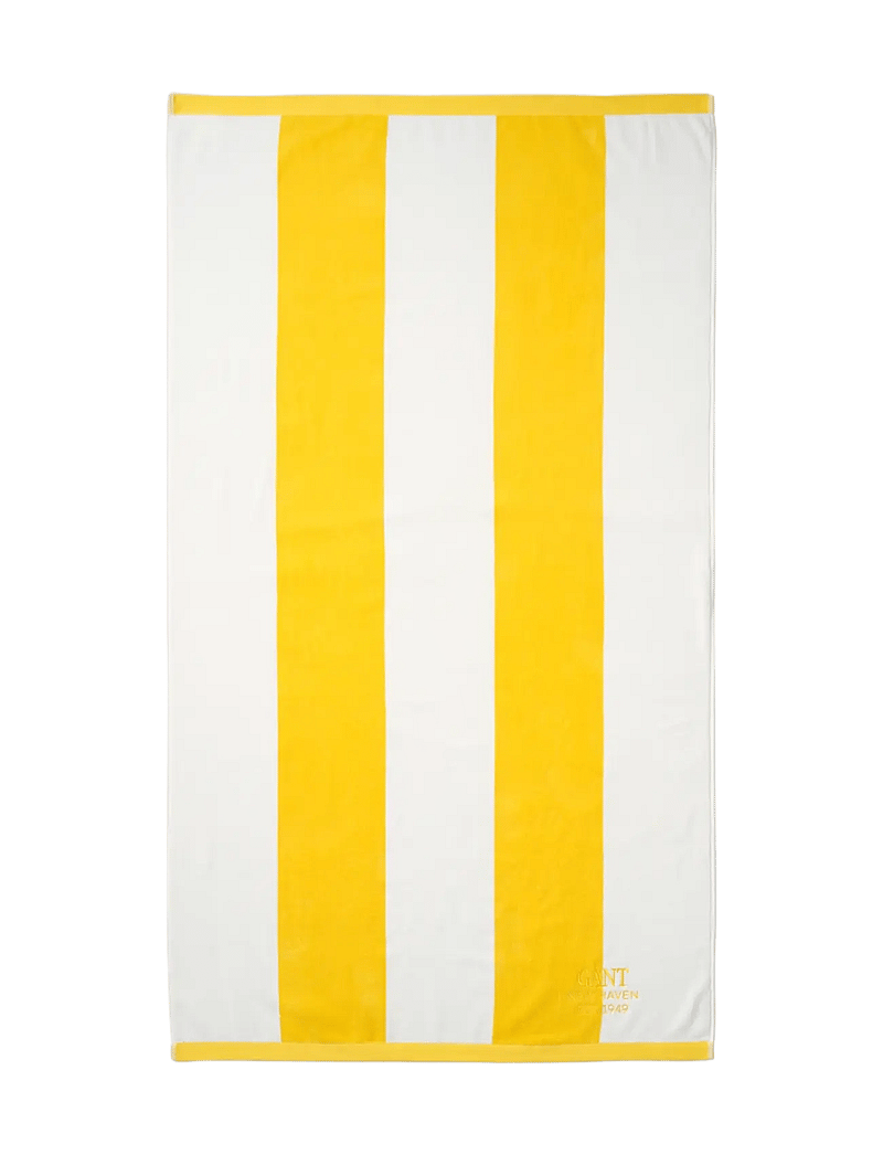 GANT - BOLD STRIPE BEACH TOWEL - badlakan - daffodil yellow - 1