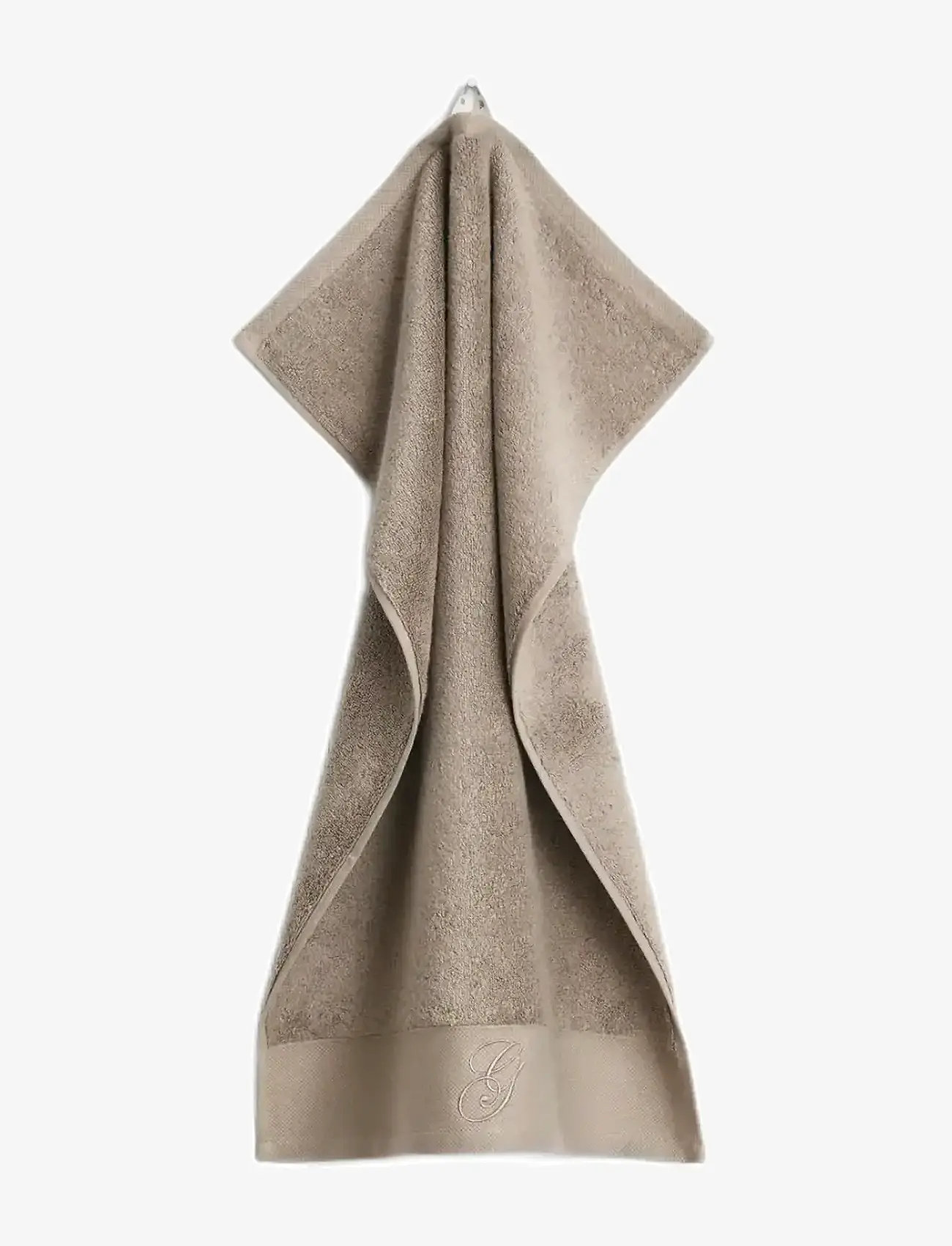 GANT - EMBROIDERY TOWEL 30X50 - gästhanddukar - taupe beige - 0
