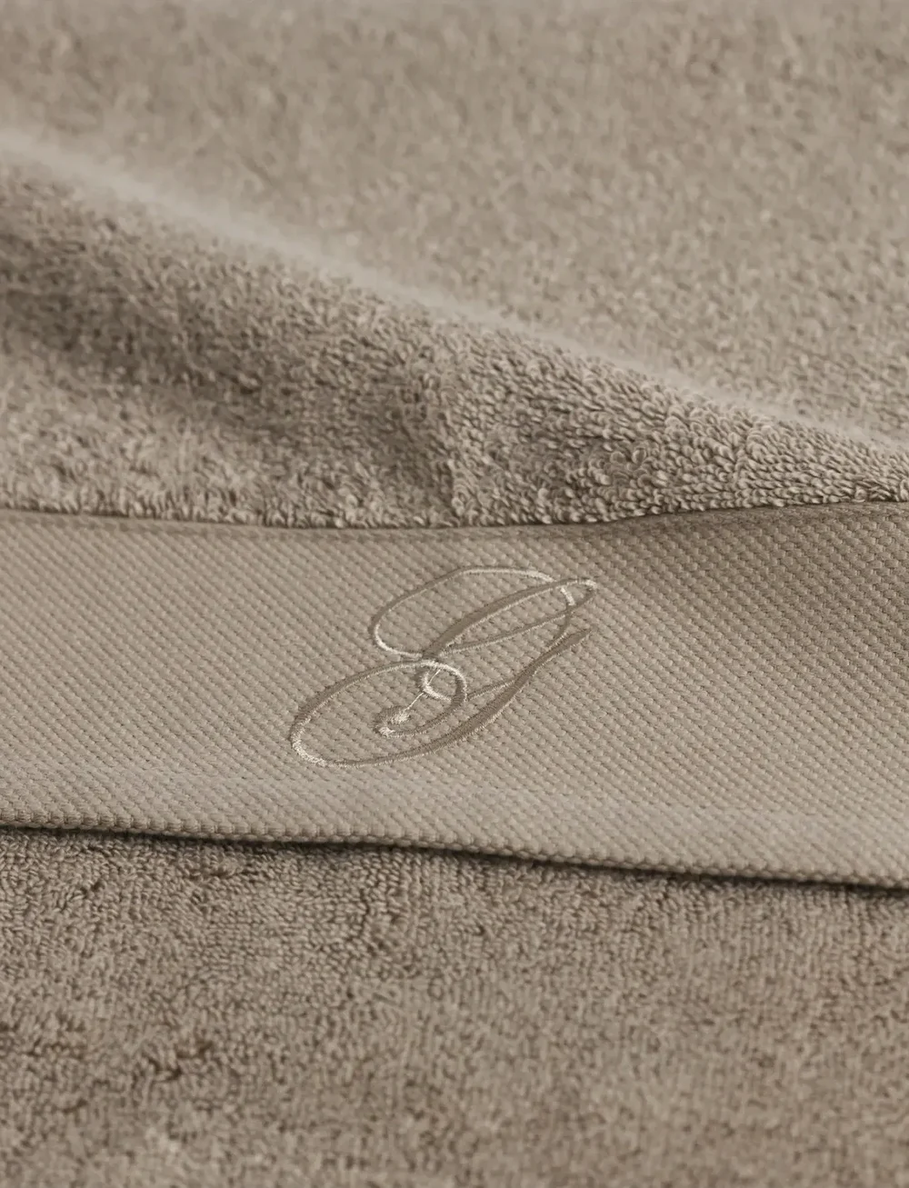 GANT - EMBROIDERY TOWEL 30X50 - gästhanddukar - taupe beige - 1