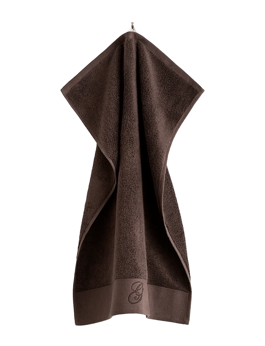 Gant - EMBROIDERY TOWEL 50X70 - ręczniki dla gości - deep brown - 0