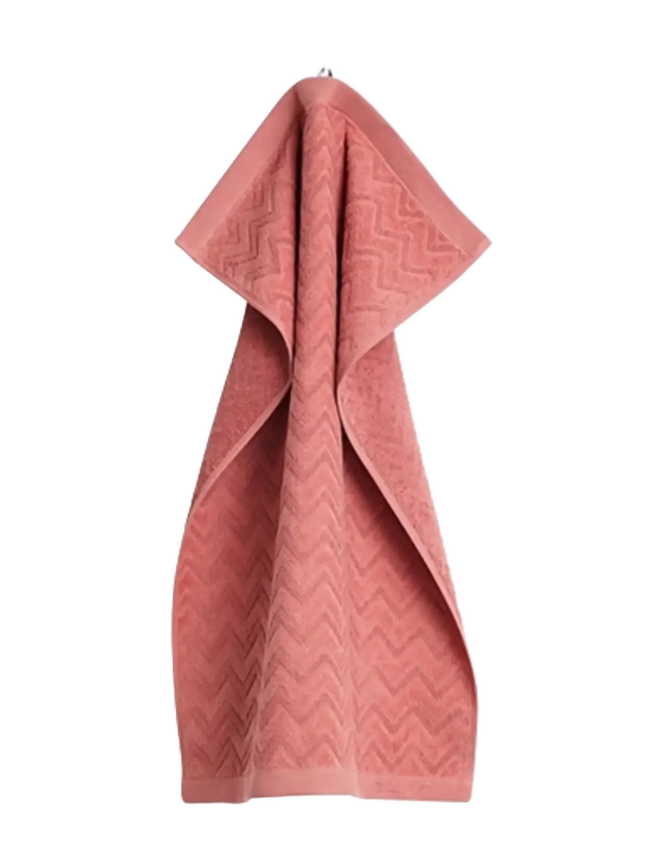 Gant Jacquard Herringbone Towel 30X50, Towels & Bath Towels, Koralle - Homeware