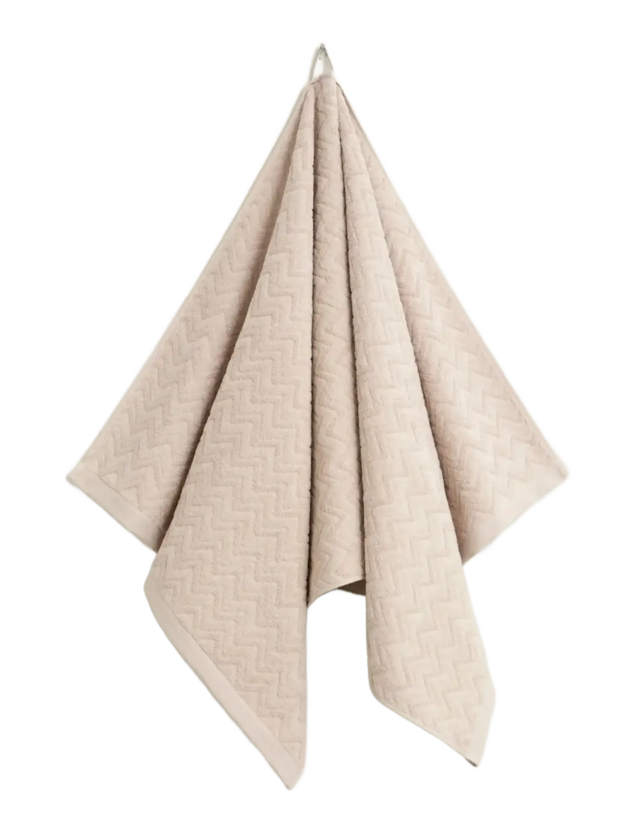 Gant JACQUARD HERRINGBONE TOWEL 70X140 - Badlakan - FADED BEIGE / beige