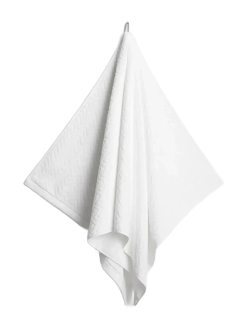 GANT - JACQUARD HERRINGBONE TOWEL - handdukar - white - 0
