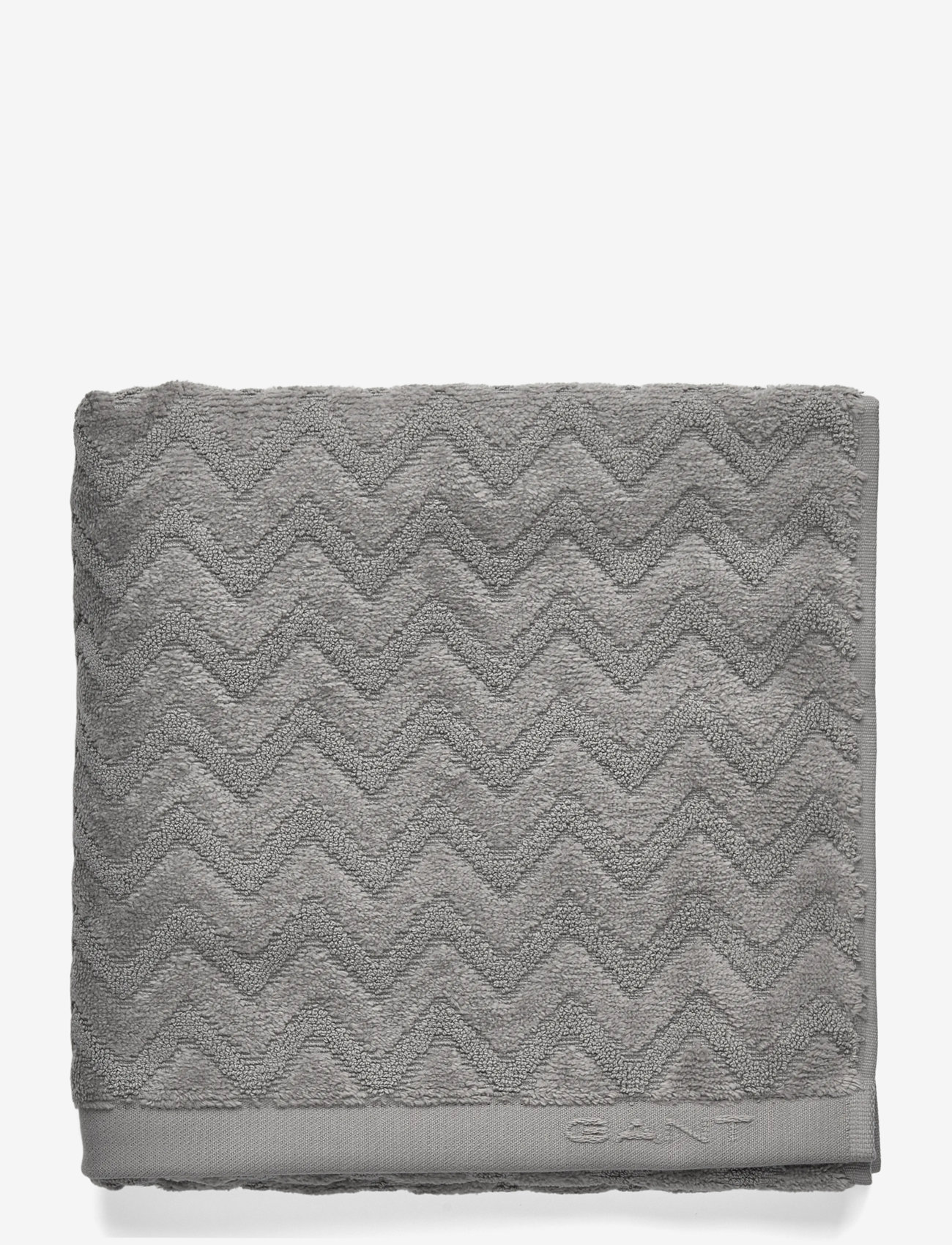 GANT - JACQUARD HERRINGBONE BATH MAT - køb efter pris - concrete grey - 0