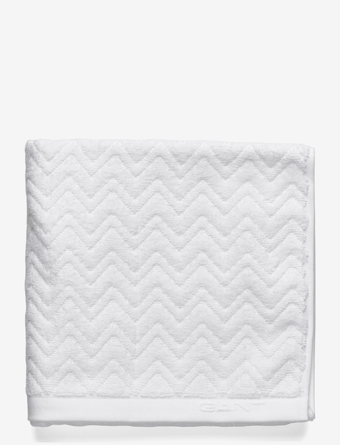 GANT - JACQUARD HERRINGBONE BATH MAT - vonios kilimėliai - white - 0