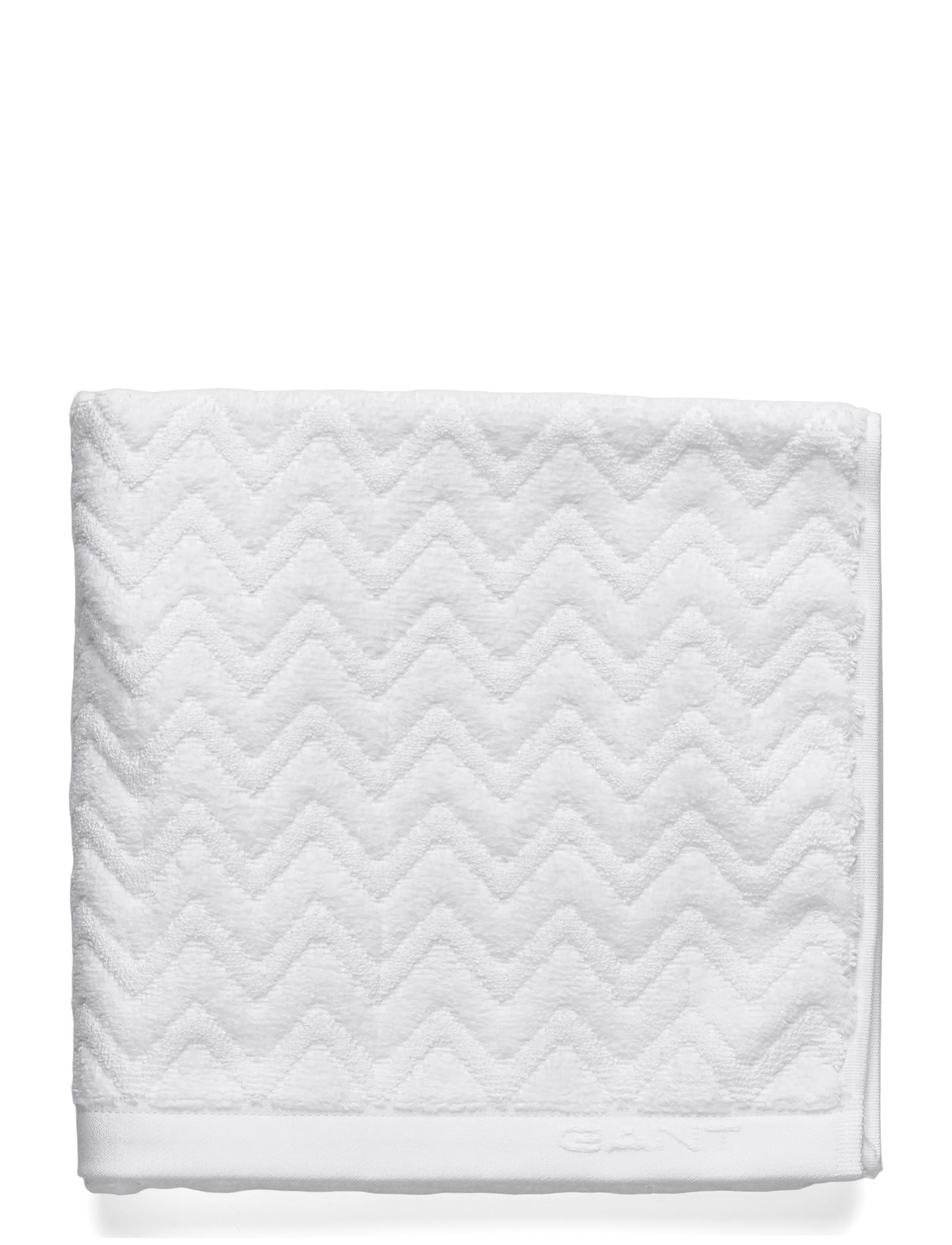 Gant JACQUARD HERRINGBONE BATH MAT - Tæpper - WHITE / white