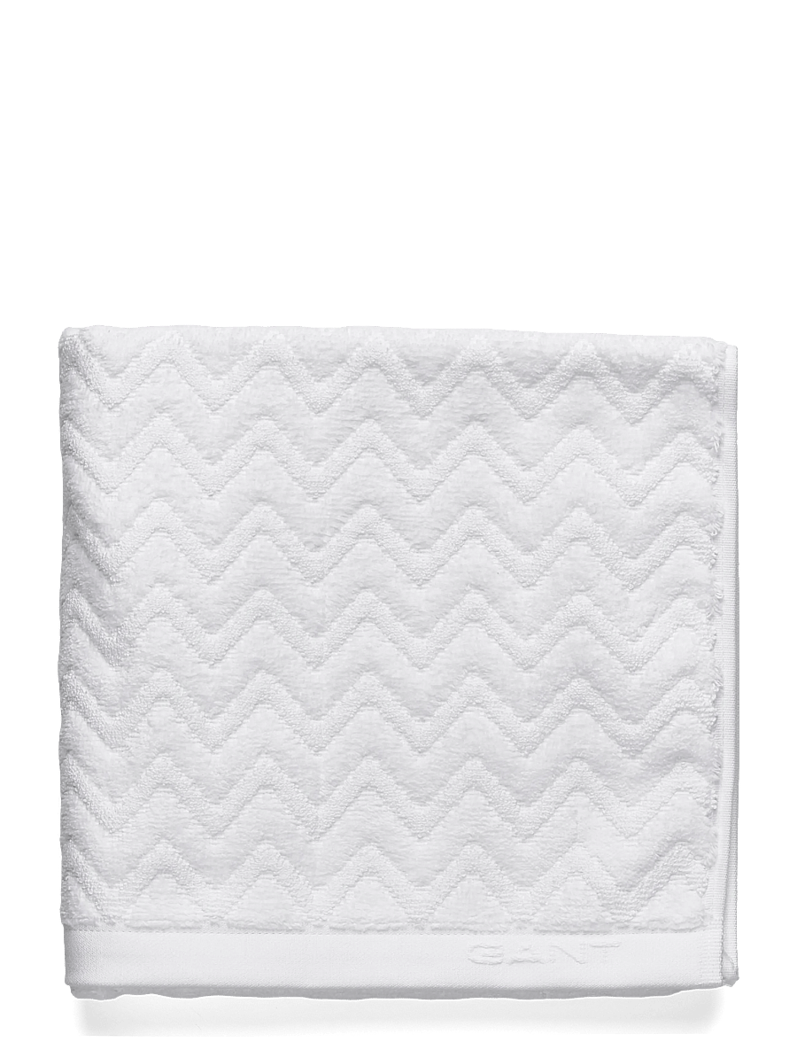 Gant - JACQUARD HERRINGBONE BATH MAT - kilimai - white - 0