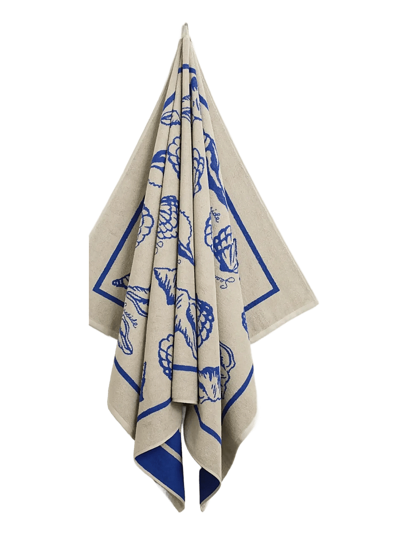 GANT - SEASHELL PRINT BEACH TOWEL - saunalinad - faded beige - 0