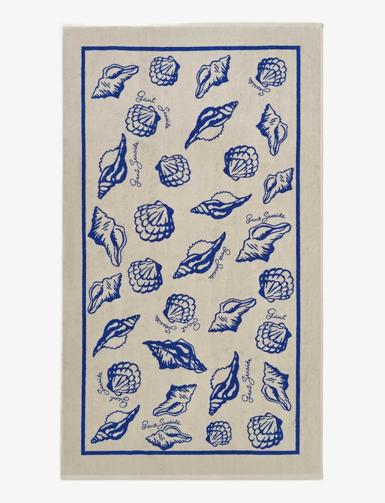GANT - SEASHELL PRINT BEACH TOWEL - saunalinad - faded beige - 1