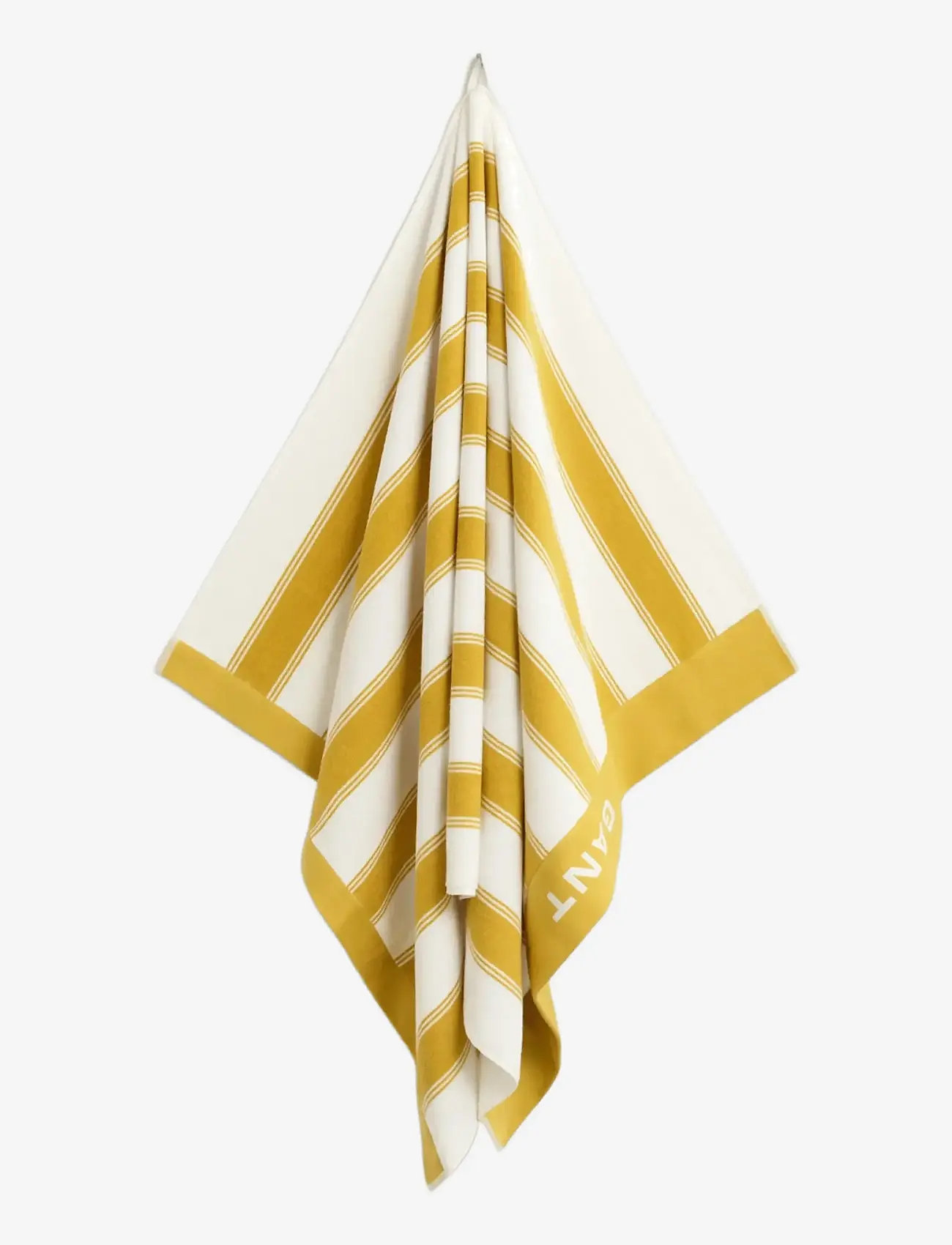 GANT - YACHT STRIPE BEACH TOWEL - bath towels - mustard yellow - 0