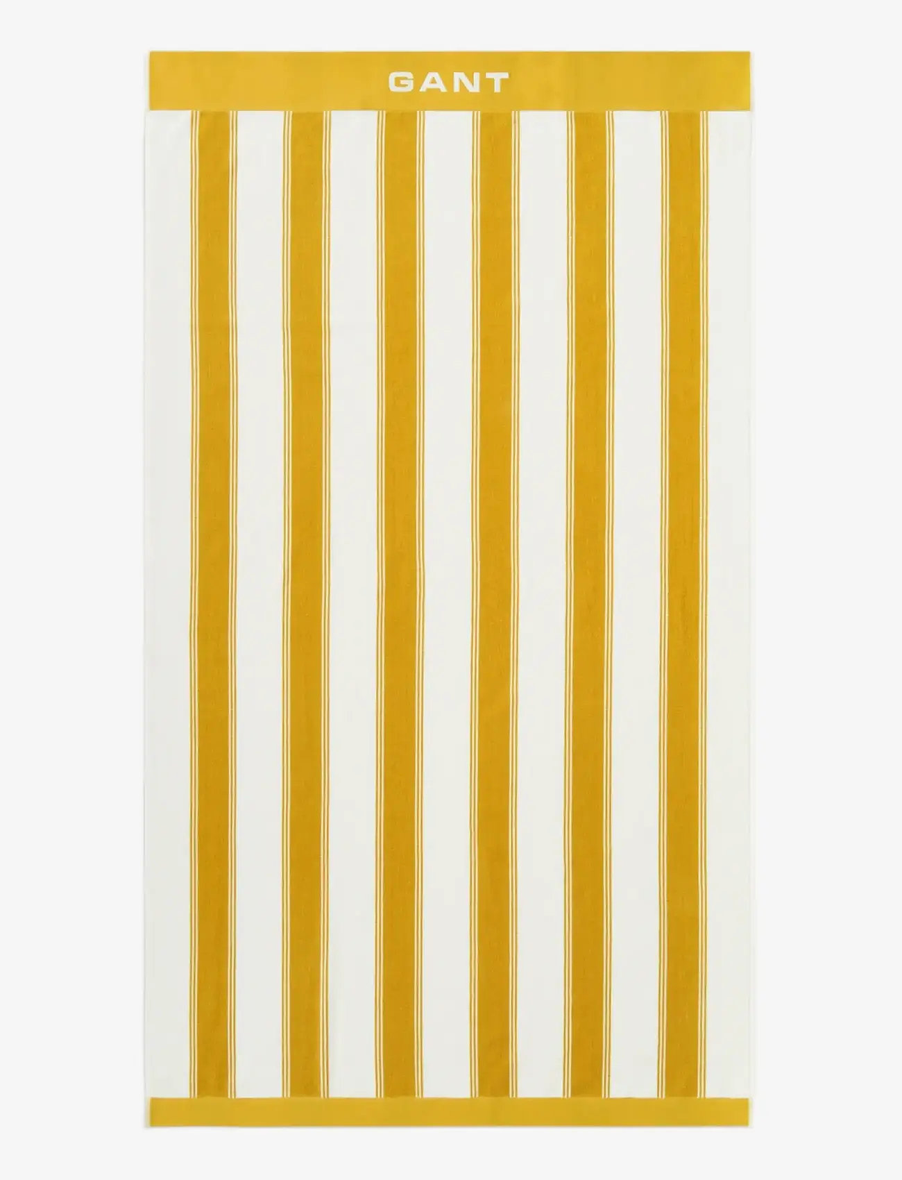 GANT - YACHT STRIPE BEACH TOWEL - bath towels - mustard yellow - 1