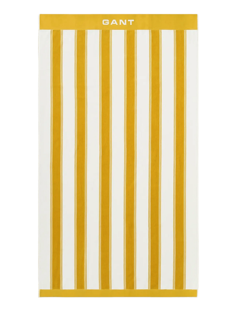 GANT - YACHT STRIPE BEACH TOWEL - bath towels - mustard yellow - 1