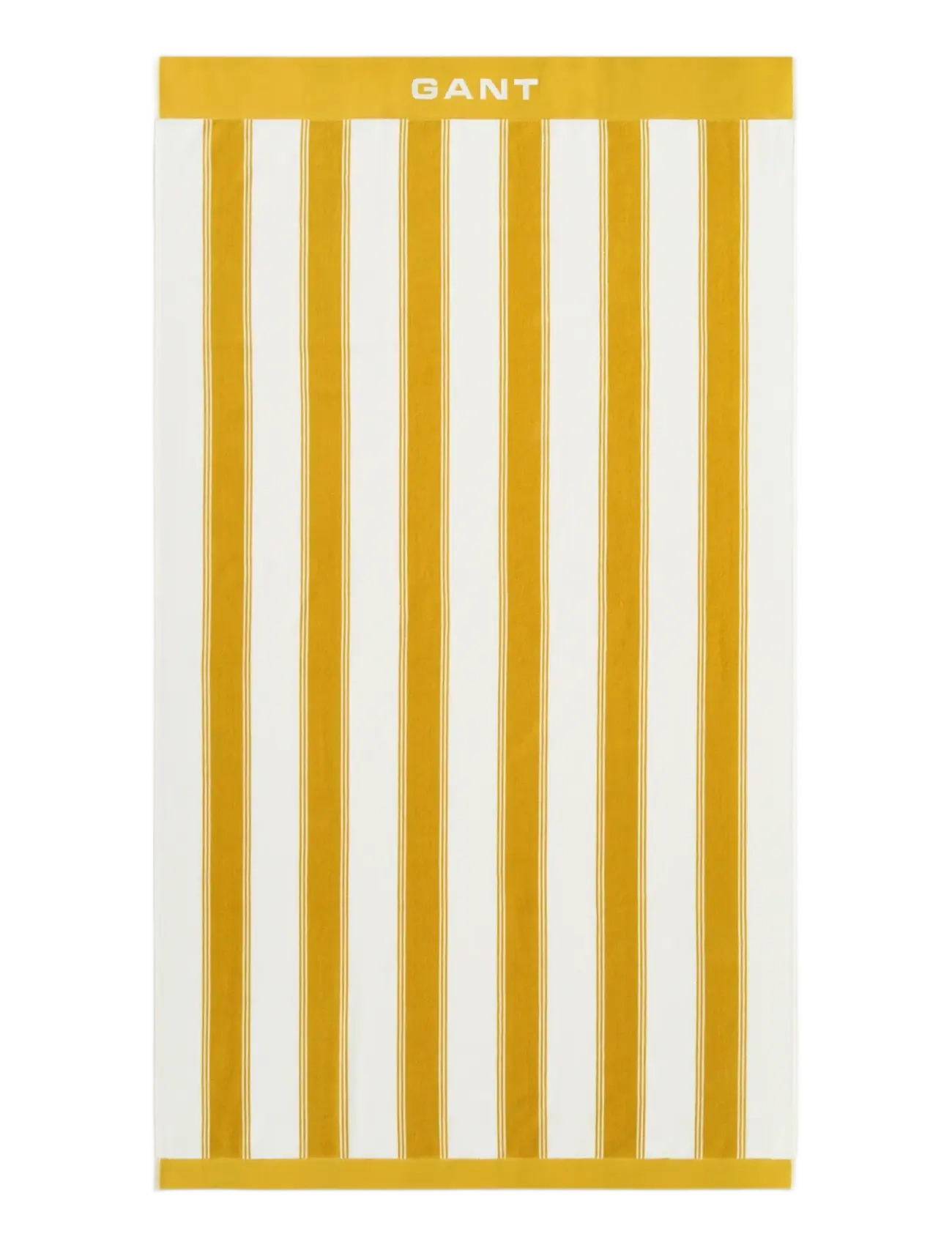 Gant - YACHT STRIPE BEACH TOWEL - badehåndklæder - mustard yellow - 1