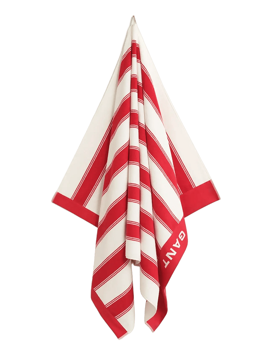 Gant - YACHT STRIPE BEACH TOWEL - badehåndklæder - rose red - 0